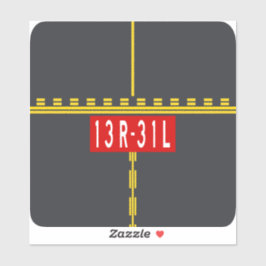 Holding Point Marking 13R-31L Aufkleber