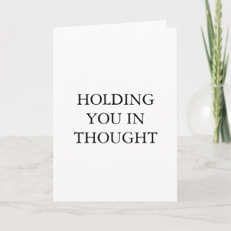Holding You in Thought – Minimalist Sympathy Card Karte