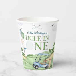 Hole In One Boy Golf Erster Geburtstag Par-Tee Pappbecher