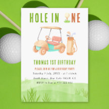 Hole In One Erste Geburtstagsfeier