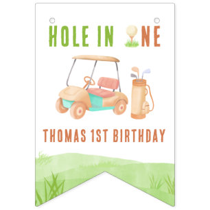 Hole In One Erste Geburtstagsfeier Wimpelkette