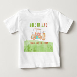 Hole In One First Birthday Party Baby T-shirt