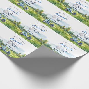 Hole In One Golf 1. Geburtstag Geschenkpapier