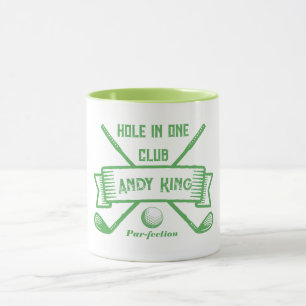 Hole-in-One Golf Tasse - Personalisiertes Golfer G
