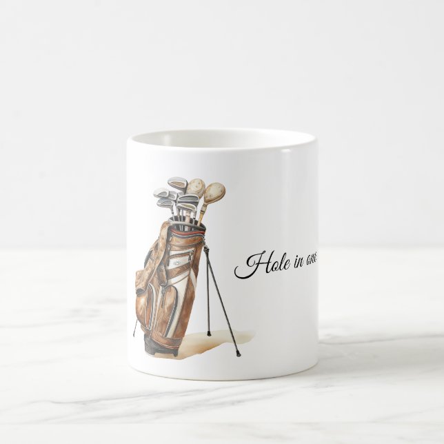 Hole-in-One-Golfschläger Kaffeetasse (Mittel)