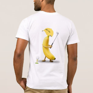 Hole In One – Lustige Banane Golfschläger Cartoon  T-Shirt