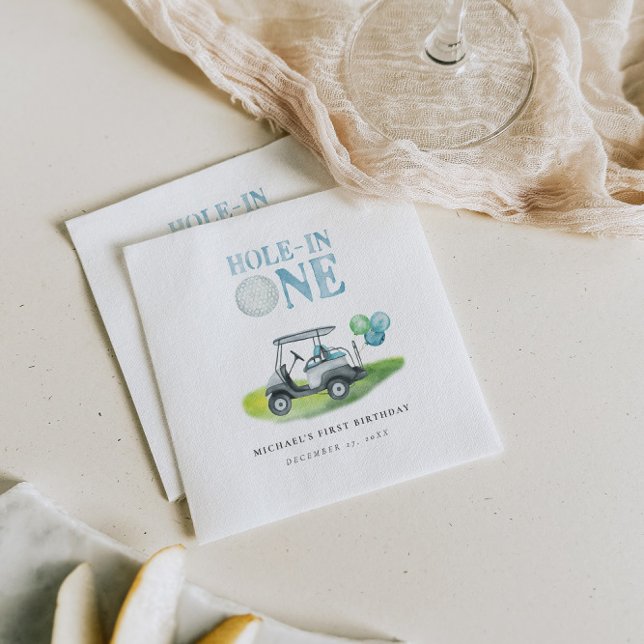 Hole-in-One Mini Golf Party Serviette (Von Creator hochgeladen)