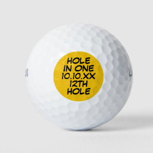 Hole in One Modern Personalisiert Golfball