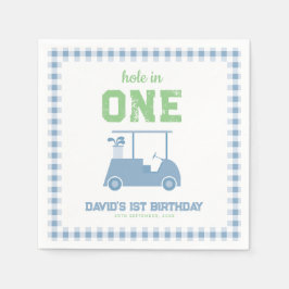 Hole in One Par Tee Junge 1. Geburtstag Serviette