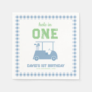 Hole in One Par Tee Junge 1. Geburtstag Serviette