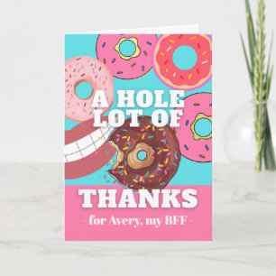 Hole Lot vielen Dank an Best Friend Donuts Design Karte