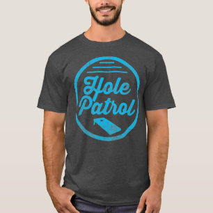 Hole Patrol Retro Cornhole Team Duo Vintag T-Shirt