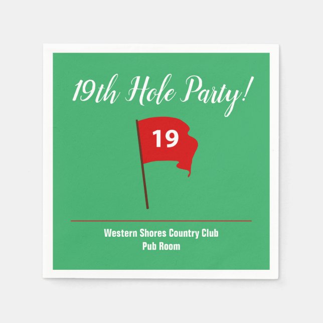 Hole Pub Party Napkin Serviette (Vorderseite)