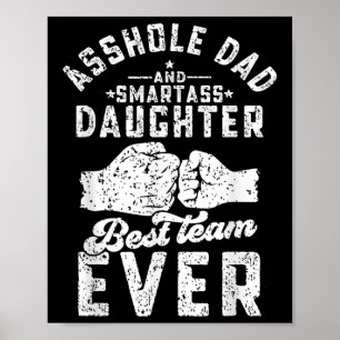 Hole Vater und Smart Daughter Bestes Team aller Ze Poster