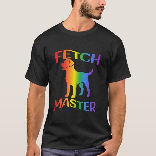 Holen Master Rainbow Labrador Retriever T-Shirt (Vorderseite)