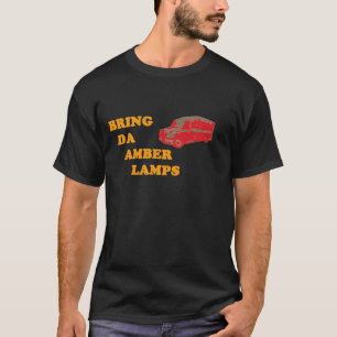 HOLEN Sie DA BERNSTEINFARBIGEN LAMPEN (schwarzen) T-Shirt