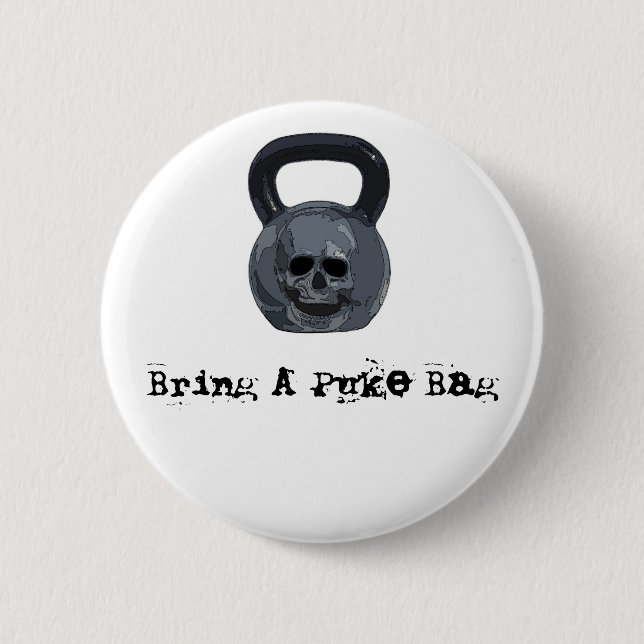 Holen Sie einen kotzentaschen-Knopf Button (Vorderseite)