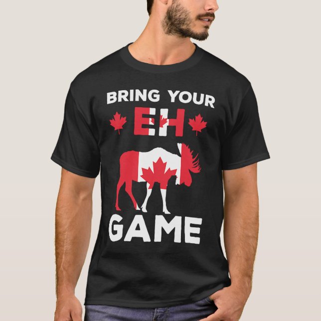 Holen Sie Ihr Ehe Spiel Retro Funny Canada T-Shirt (Vorderseite)