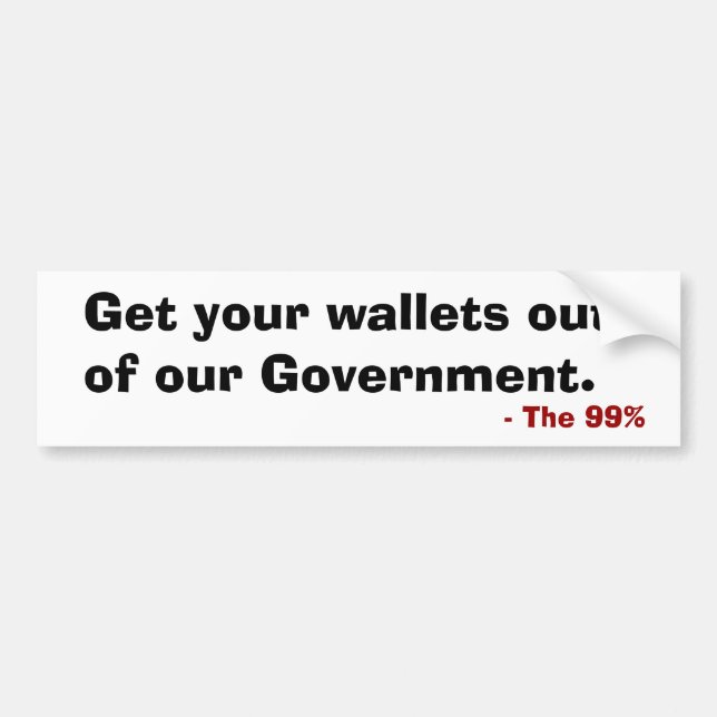 Holen Sie Ihre Brieftaschen aus unserem staatliche Autoaufkleber (Vorne)