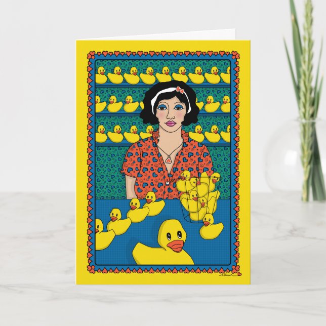 Holen Sie Ihre Enten in eine Zeile_B_Greeting Karte (Vorderseite)