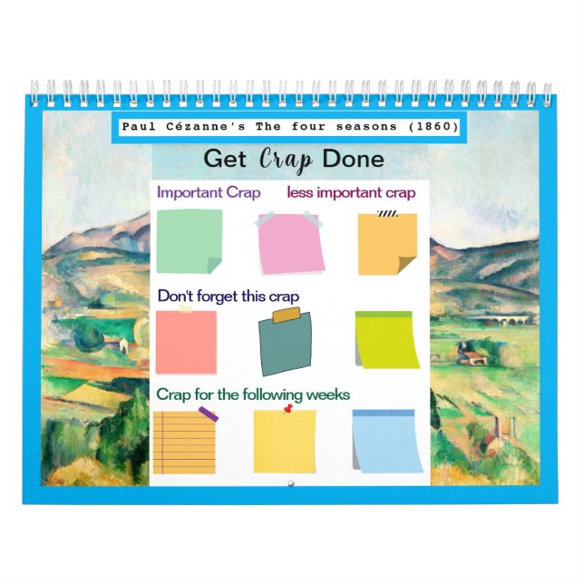 Holen Sie sich Crap Fertig berühmtes Bild farbenfr Kalender (Titelbild)