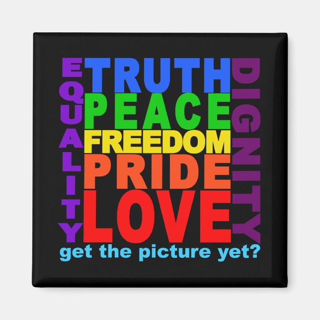 Holen Sie sich das Bild? Magnet (Vorne)