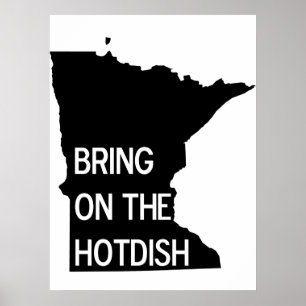 Holen Sie sich das Hotdish Funny Minnesota Poster