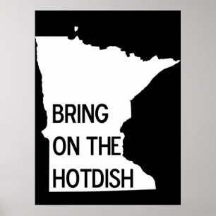 Holen Sie sich das Hotdish Funny Minnesota Poster