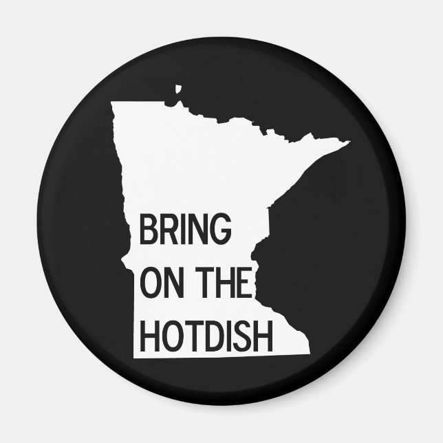 Holen Sie sich das Hotdish Minnesota Magnet (Vorne)