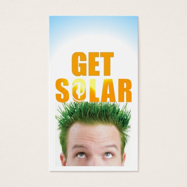 Holen Sie sich das Solar-Logo für umweltfreundlich (Vorderseite)