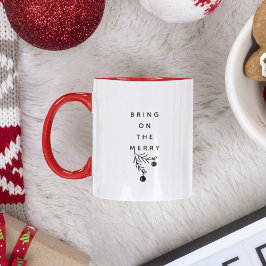 Holen Sie sich den fröhlichen Weihnachtsurlaub Fun Zweifarbige Tasse