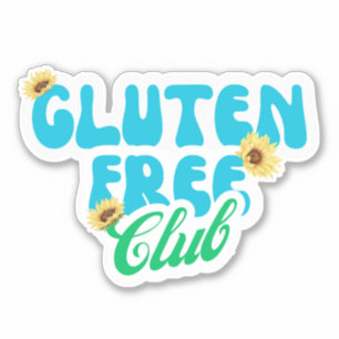 Holen Sie sich den Glutenfreien Club Aufkleber