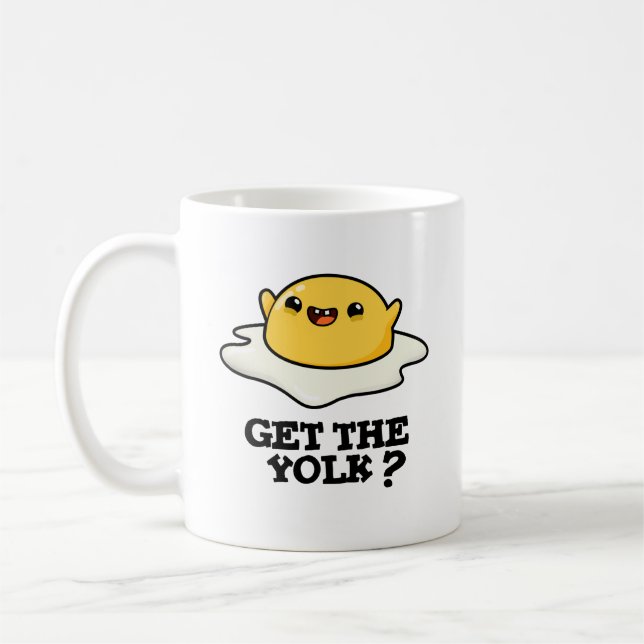 Holen Sie sich den Yolk Funny Egg Joke Pub Kaffeetasse (Links)