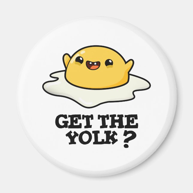 Holen Sie sich den Yolk Funny Egg Joke Pub Magnet (Vorne)