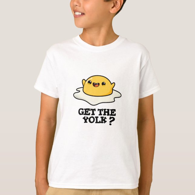 Holen Sie sich den Yolk Funny Egg Joke Pub T-Shirt (Vorderseite)