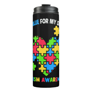 Holen Sie sich dieses Shirt für Autismus Awareness Thermosbecher
