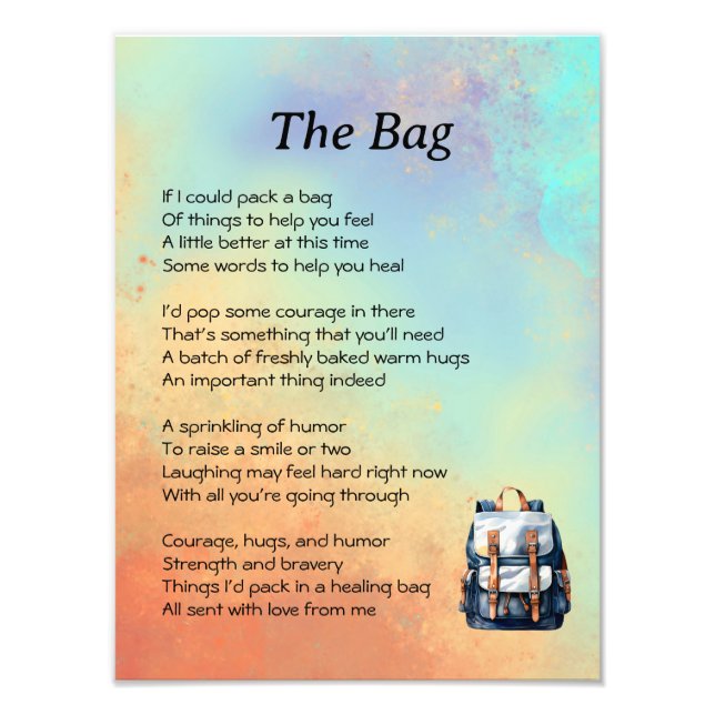 Holen Sie sich ein gutes Gedicht Fotodruck (Vorne)