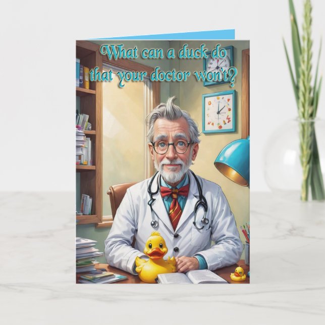Holen Sie sich eine lustige Ente Karte (Vorderseite)