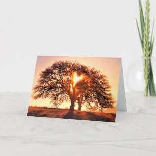 Holen Sie sich eine Oak Tree and Heart Card Karte