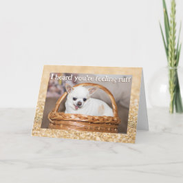 Holen Sie sich gut niedliche Hunde chihuahua Gold  Karte