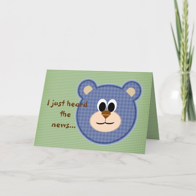 Holen Sie sich gut Teddy Bear Karte (Vorderseite)