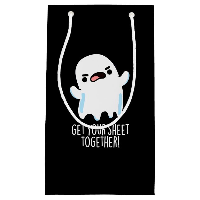 Holen Sie sich Ihr Blatt zusammen Funny Ghost Puff Kleine Geschenktüte (Vorderseite)