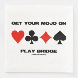 Holen Sie sich Ihr Mojo auf der Play Bridge Vier-C Serviette