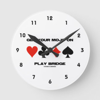 Holen Sie sich Ihr Mojo auf Play Bridge (vier Card Runde Wanduhr