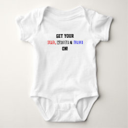 Holen Sie sich Ihr Red White Blue On USA Baby Strampler