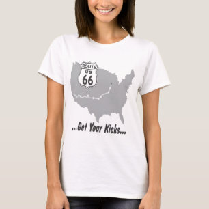 Holen Sie sich Ihre Kicks auf Route 66 T - Shirt u