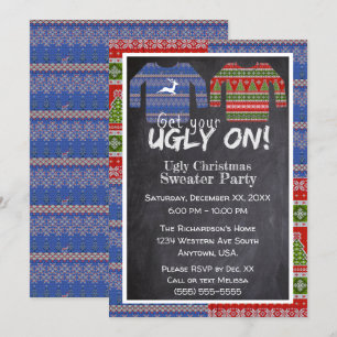 Holen Sie sich Ihre Ugy auf Strick Weihnachts-Swea Einladung
