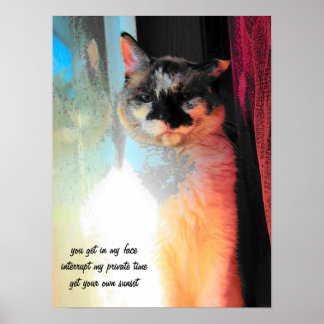 Holen Sie sich Ihren eigenen Sonnenuntergang Haiku Poster