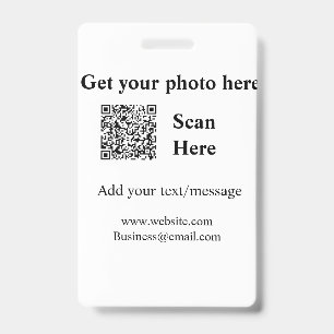 Holen Sie sich Ihren Foto-Scan-QR-Code Website-E-M Ausweis