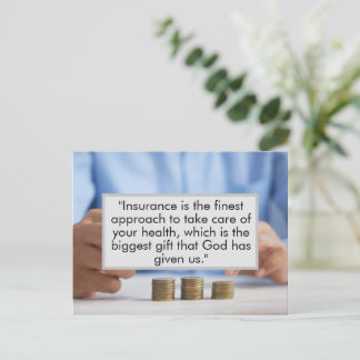 Holen Sie sich jetzt eine Versicherung um Ihres Le Postkarte